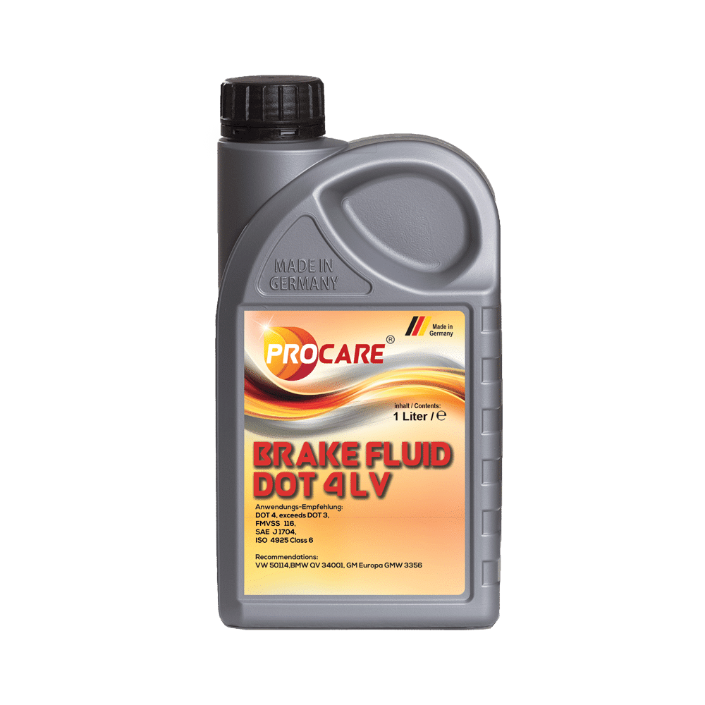 Brake Fluid ,DOT 4 Low Viscosity, 1 Liter