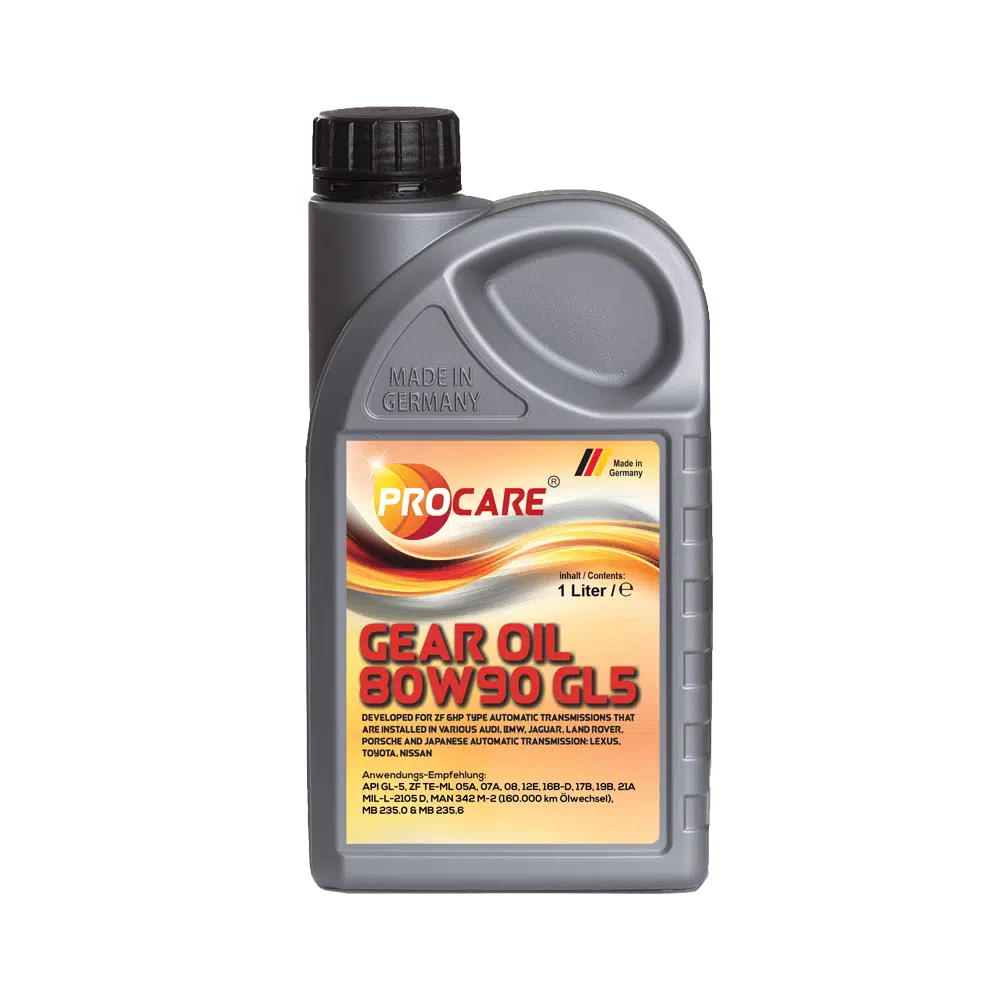 Gear Oil 80W-90 GL-5 gear oils are high-alloyed oils, which especially are designed for the lubrication of high-loaded hypoid gears