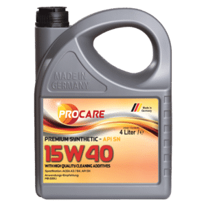 Premium Synthetic 15W-40 is a high performance low friction oil to be used in passenger cars gasoline and diesel engines