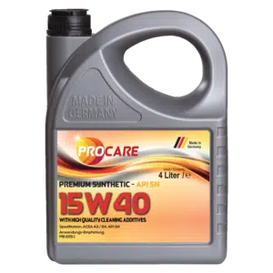 Premium Synthetic 15W-40 is a high performance low friction oil to be used in passenger cars gasoline and diesel engines