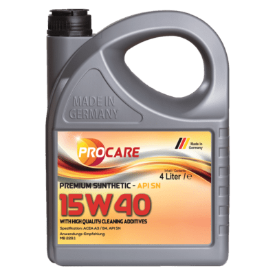 Premium Synthetic 15W-40 is a high performance low friction oil to be used in passenger cars gasoline and diesel engines