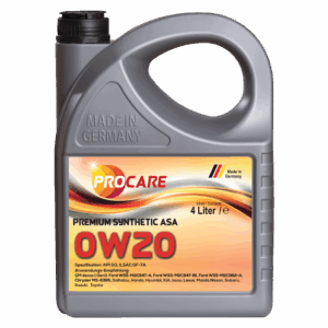Premium Synthetic 0W-20 ASA