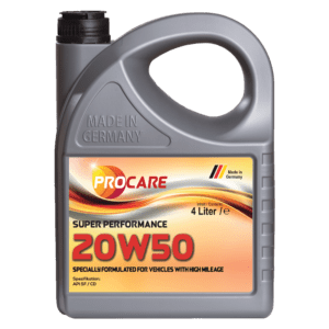 Super Performance SAE 20W-50 engine oils are produced with mineral base stocks and selected additives