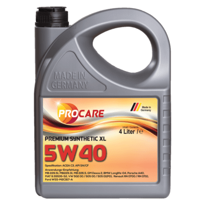 Premium Synthetic 5W-40 XL ist ein Hocheistungs-Leichtlaufmotorenöl der neuen Low SAP -Generation