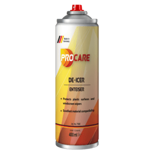 procare De-Icer is an alcohol-based de - icer with liquid gas for fast and effective de-icing of ice and frost