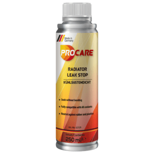 procare Radiator Leak Stop immediately and permanently seals hairline cracks and leaking areas in the coolant circuit