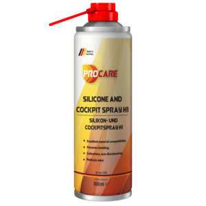 procare Silicone & Cockpit Spray H1 is a powerful, physiologically safe silicone spray