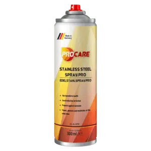 Procare Edelstahlspray Pro Pflegespray für Edelstahloberflächen in der Lebensmittel und Getränkeindustrie
